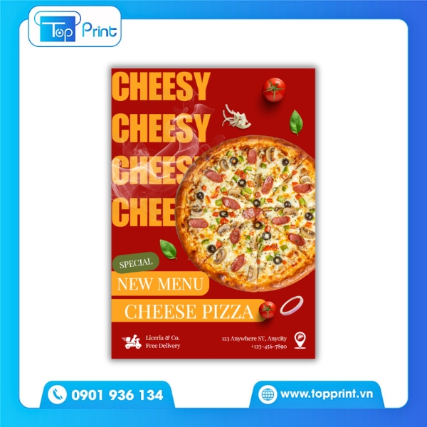 Tờ rơi pizza đang được phát: Cơ hội vàng để tăng doanh số