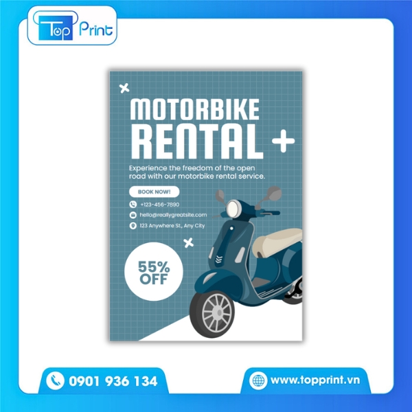 Tờ Rơi Xe Máy Với Thiết Kế Tinh Tế, Chuyên Nghiệp