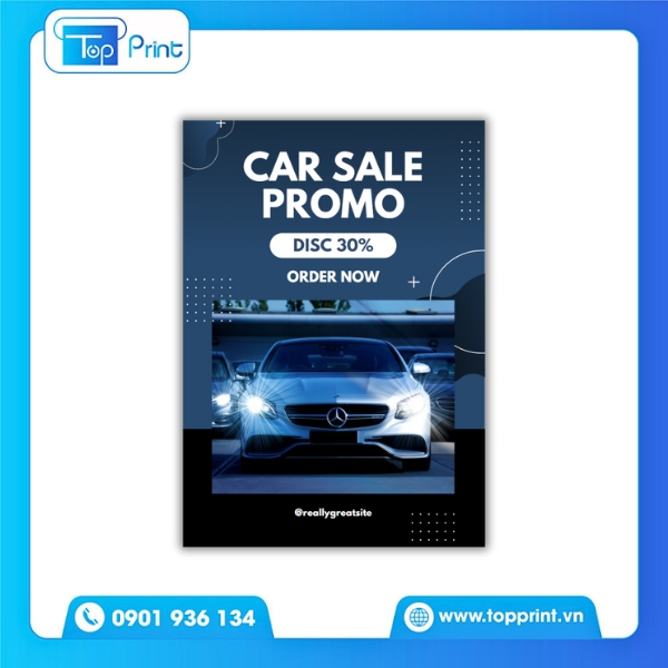 Mẫu Tờ Rơi Ô Tô CAR SALE PROMO  