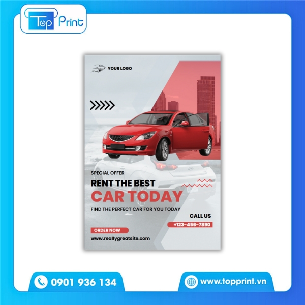 Mẫu Tờ Rơi Ô Tô Cho Showroom Cao Cấp