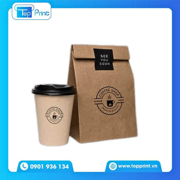 Mẫu Túi Giấy Đựng Cà Phê Đẹp 