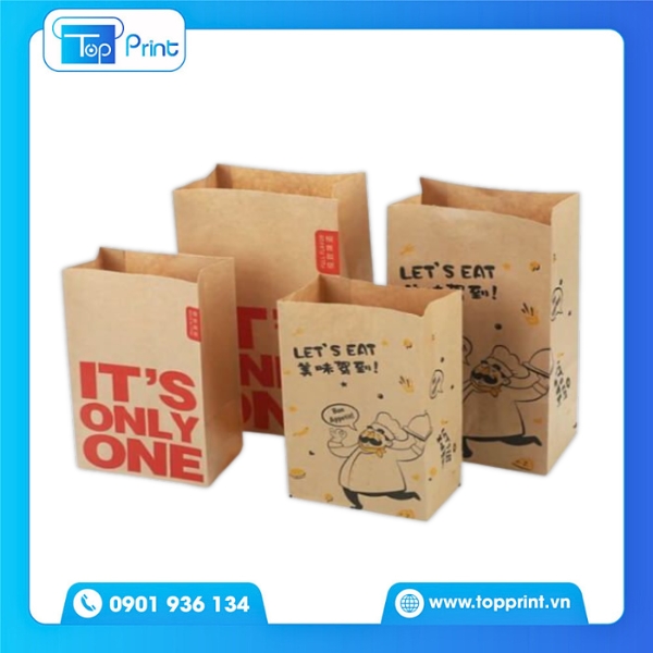 Mẫu Túi Giấy Đựng Bánh Tiện Dụng 