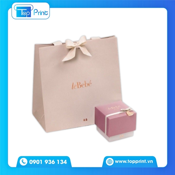 Túi Giấy Có Nơ Với Thiết Kế Tối Giản Hiện Đại