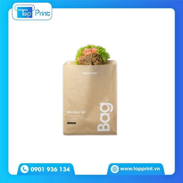 Mẫu túi giấy đựng bánh mì đẹp giá rẻ 
