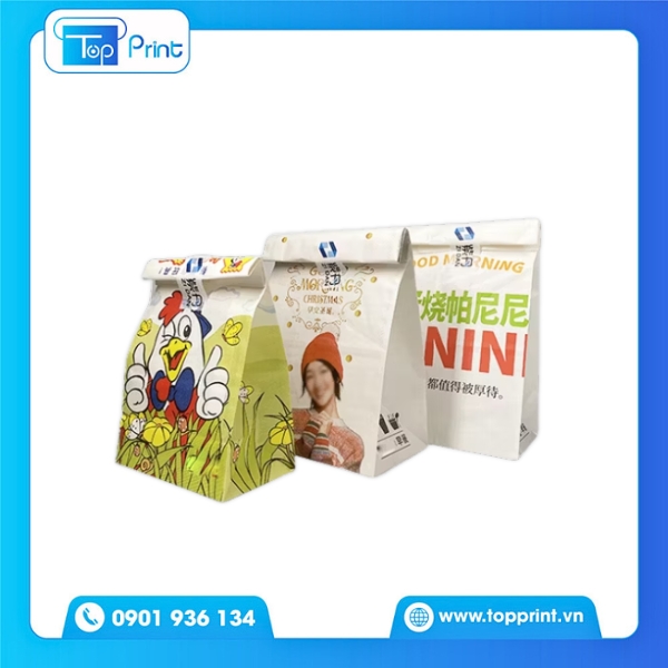  Túi Giấy Đựng Gà Rán Định Lượng Cao, Dày Dặn
