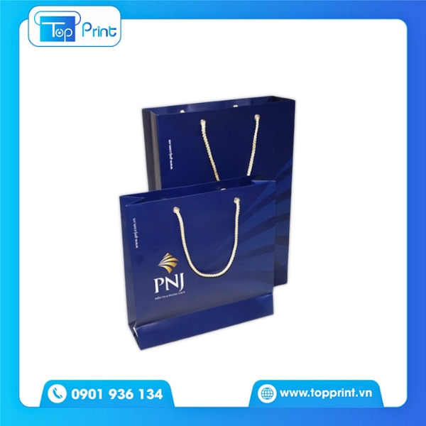 Túi Giấy PNJ Sử Dụng Giấy Ivory Định Lượng Cao
