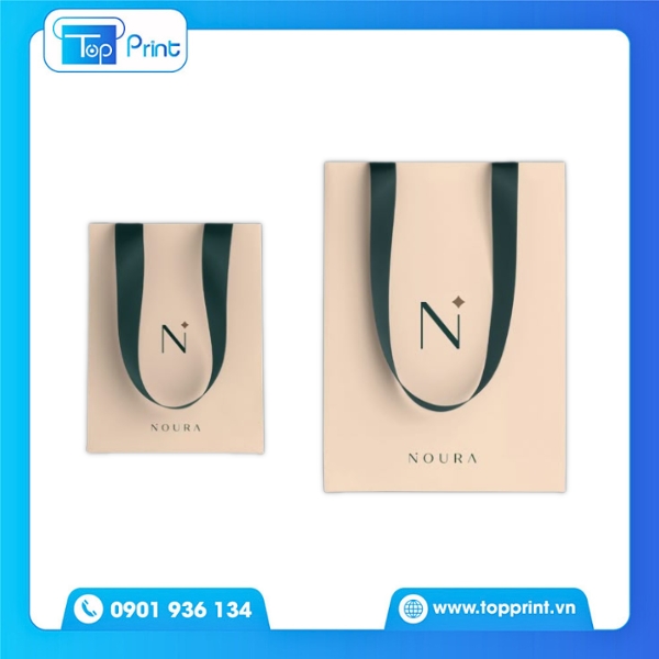 Túi Giấy Quai Lụa Phong Cách Vintage