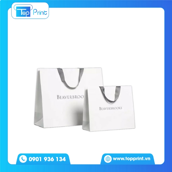 Mẫu Túi Giấy Dây Ruy Băng Đựng Phụ Kiện Thời Trang Vintage