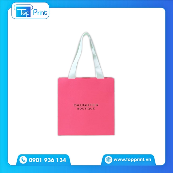 Mẫu Túi Giấy Dây Ruy Băng Đựng Mỹ Phẩm Handmade Tinh Tế