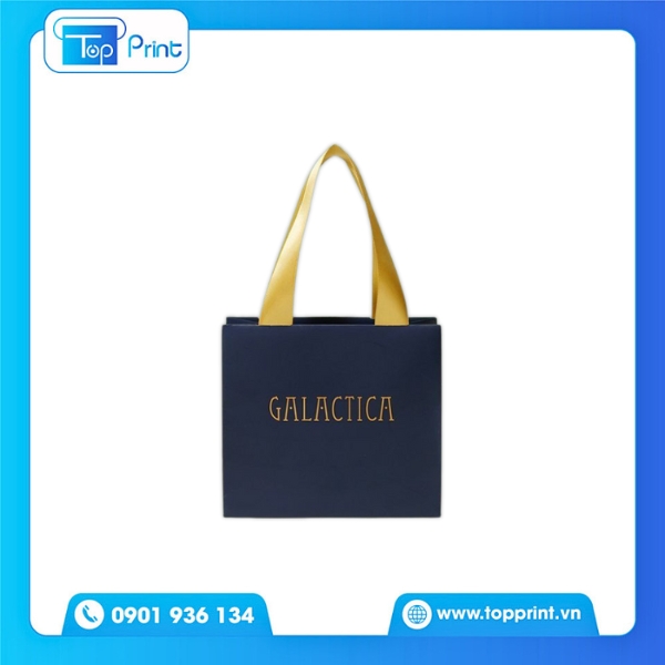 Mẫu Túi Giấy Vintage In UV Nhấn Nhá Điểm Nhấn Logo