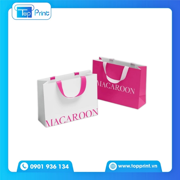 Mẫu Túi Giấy Vintage Dập Nổi Logo Tinh Tế