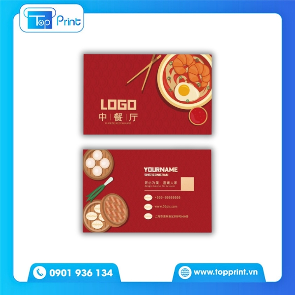 Card Visit Nhà Hàng