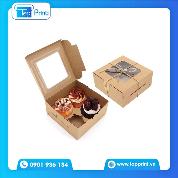 Hộp Giấy 4 Ngăn Thiết Kế Hiện Đại, Tối Giản