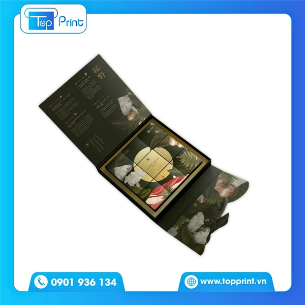 Hộp Giấy Đựng Bánh Trung Thu Handmade Sang Trọng