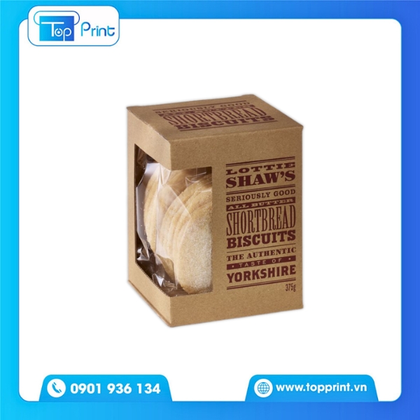 Hình Ảnh Thực Tế Hộp Giấy Có Cửa Sổ Sau Khi In Thành Phẩm