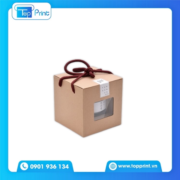 Hộp Giấy Có Cửa Sổ Chất Liệu Kraft Thân Thiện Môi Trường