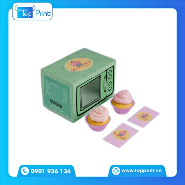 Hộp Giấy Đựng Bánh Cupcake Phù Hợp Làm Quà Tặn