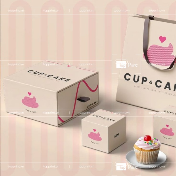 Hộp Giấy Đựng Bánh Cupcake Dành Cho Ngày Sinh Nhật
