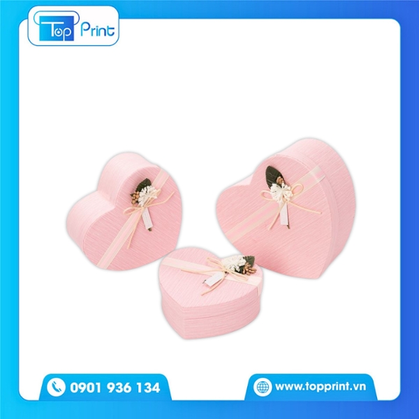 Mẫu Hộp Giấy Trái Tim Cho Ngày Kỷ Niệm