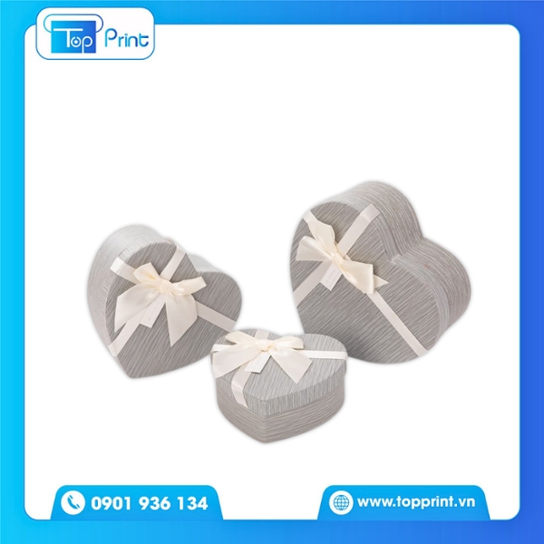 Hộp Giấy Trái Tim Handmade Phong Cách Hàn Quốc