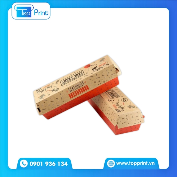 Mẫu Hộp Giấy Xi Măng (Kraft) Đựng Bánh