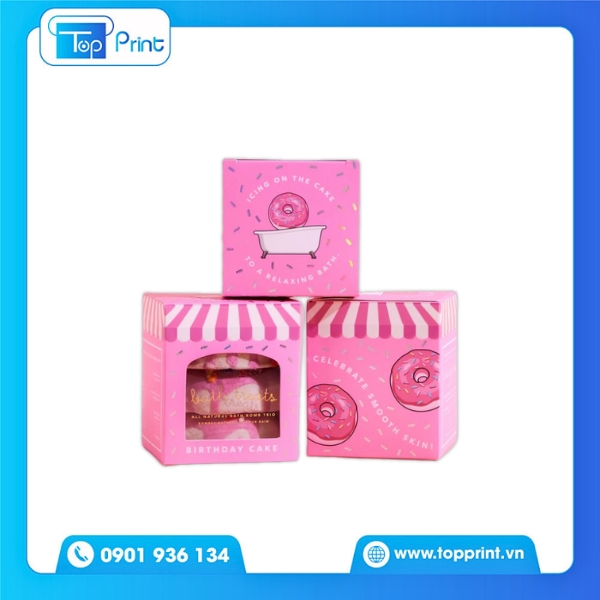 Mẫu Hộp Giấy Có Cửa Sổ Đựng Thực Phẩm