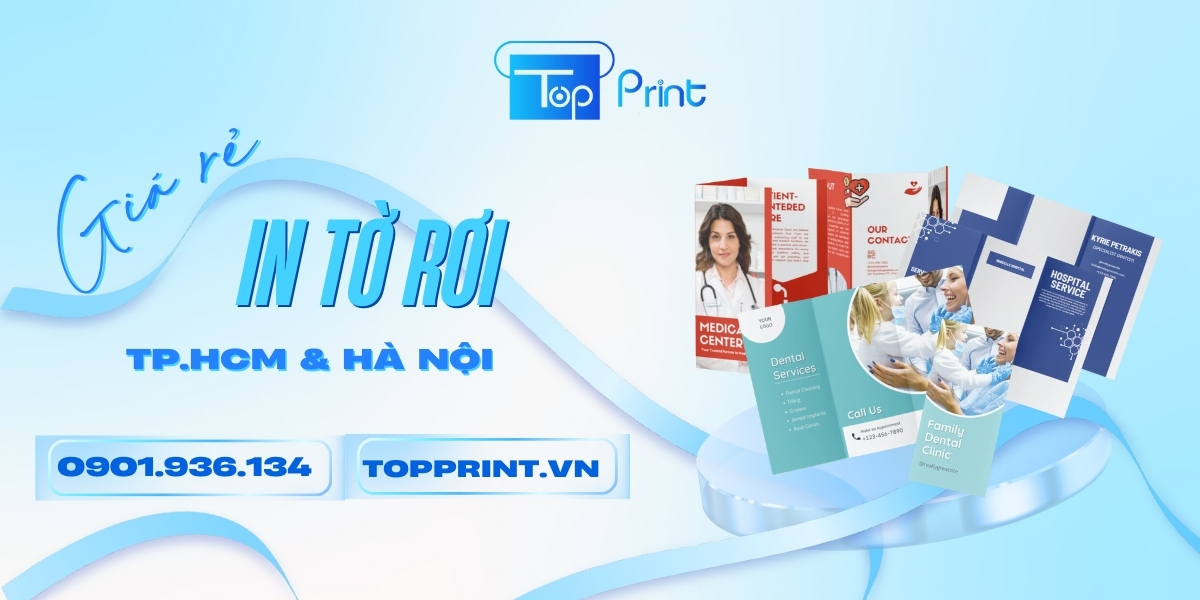 In Tờ Rơi Gấp 3 Giá Rẻ Tại TP.HCM & Hà Nội