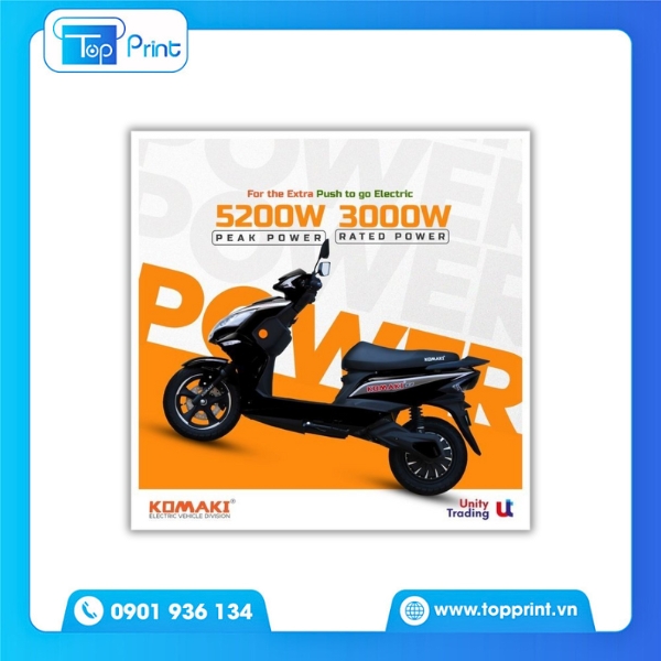 Tờ Rơi Xe Máy Điện Phong Cách Thể Thao