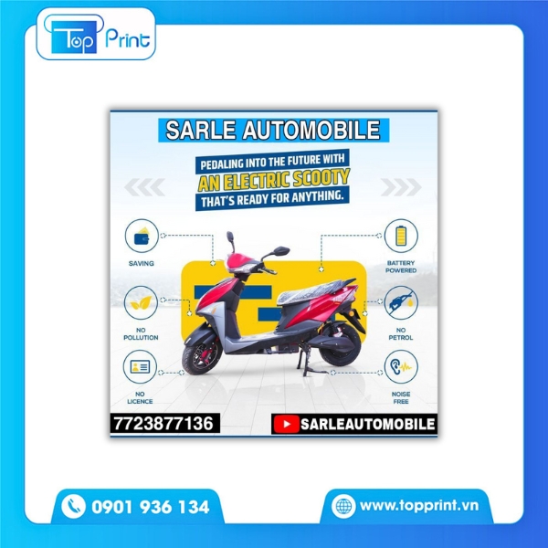Tờ Rơi Quảng Cáo Xe Máy Điện Năng Động 