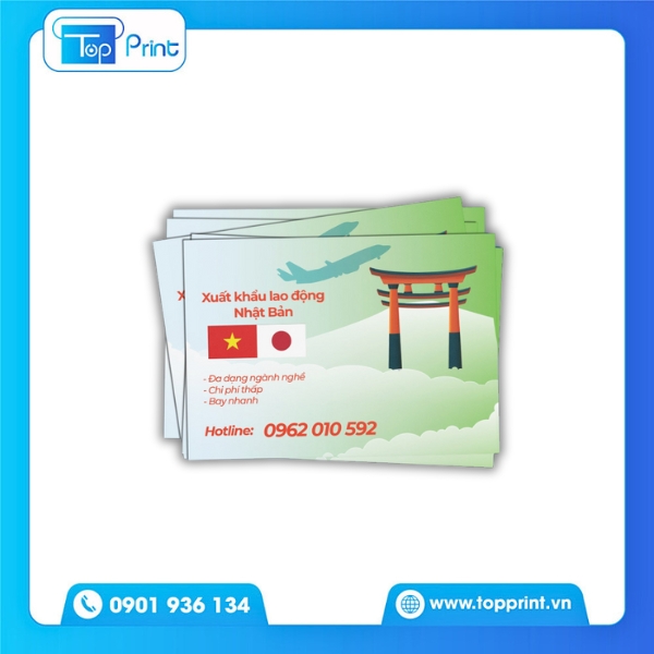 Mẫu Tờ Rơi A5 Giới Thiệu Công Ty Xuất Khẩu Lao Động Uy Tín 