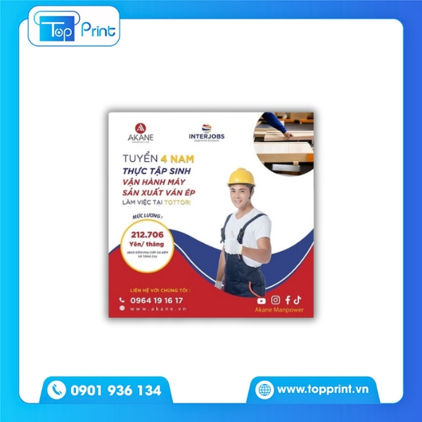 Thiết Kế Tờ Rơi Tư Vấn Xuất Khẩu Lao Động Dành Cho Tỉnh, Huyện 