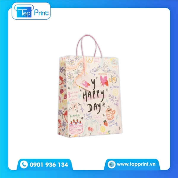 Mẫu Túi Giấy Đựng Quà Cho Sự Kiện Happy Day