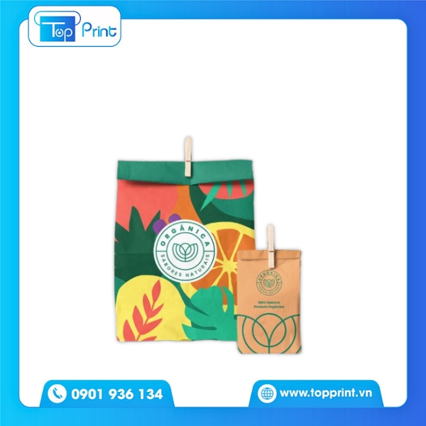 Túi Giấy Đựng Thực Phẩm Màu Sắc Mới Lạ