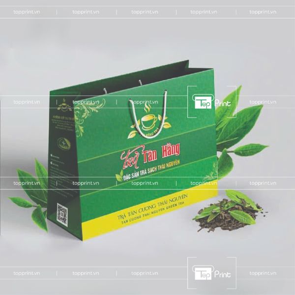 Thiết Kế Bao Bì Trà Với Túi Giấy In Offset 