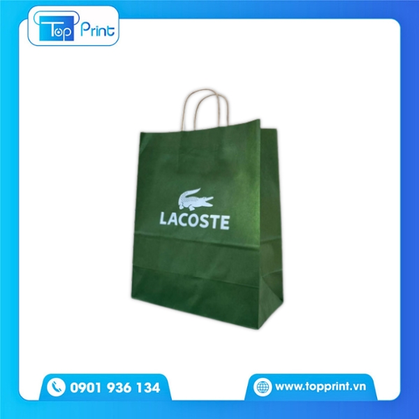 Túi Giấy Lacoste Kích Thước Lớn Đựng Giày