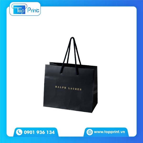 Túi Giấy Ralph Lauren Ép Kim Sang Trọng Tại TopPrint 