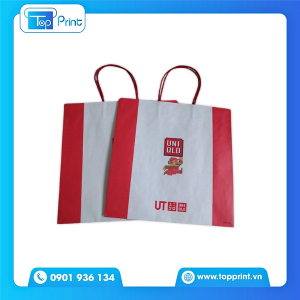 In Túi Giấy Uniqlo Với Công Nghệ In Ấn Hiện Đại