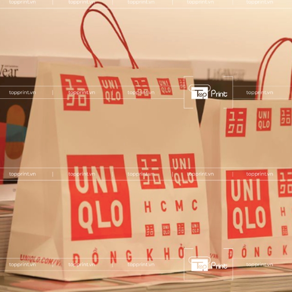 Đảm Bảo Chất Lượng In Ấn Túi Giấy Uniqlo Mịn Màu 