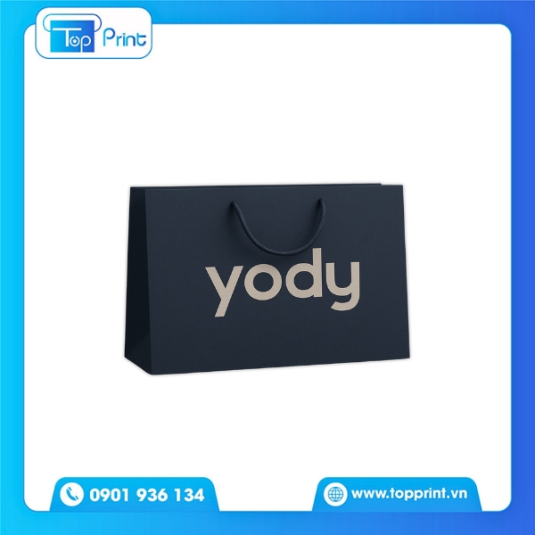 In Logo Nổi Bật Trên Túi Giấy Yody