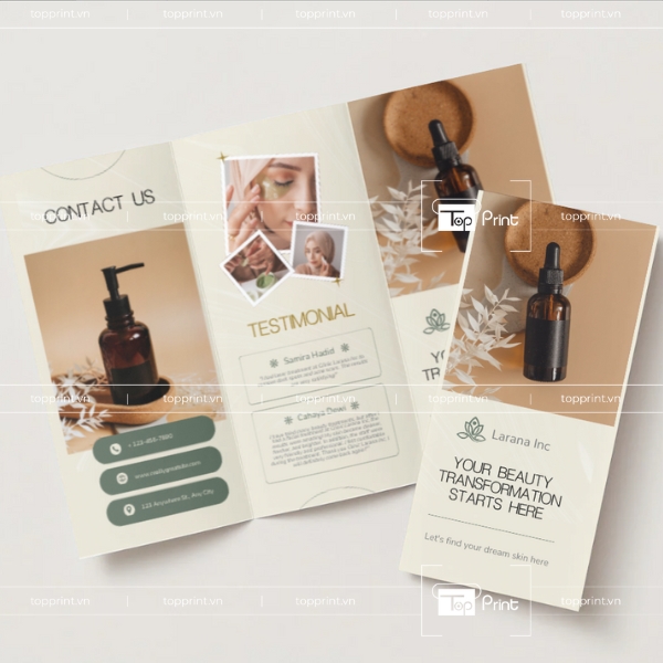 TopPrint In Brochure Spa Với Màu In Chuẩn, Không Lệch Tông 