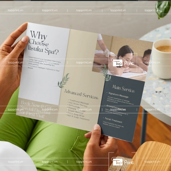 Brochure Spa Đẹp Tinh Tế Cho Dịch Vụ Chăm Sóc Da  