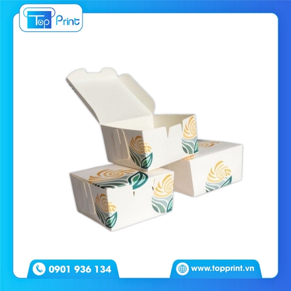 Thiết Kế Hộp Giấy Đựng Bánh Bao Cao Cấp Ivory Sang Trọng