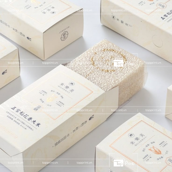 Thiết Kế Hộp Giấy Đựng Gạo Thân Thiện Với Môi Trường