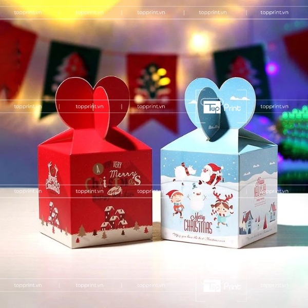 Hộp Giấy Giáng Sinh In Tại TopPrint – Thiết Kế Theo Yêu Cầu 