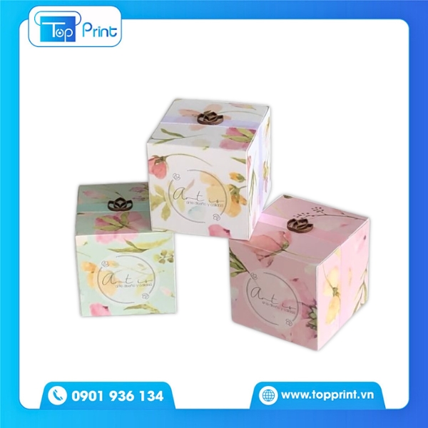 Hộp Giấy In Logo Giấy Kraft Vintage