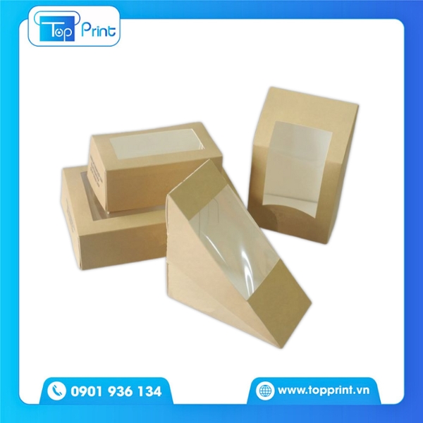 Hộp Giấy Kraft Có Cửa Sổ 