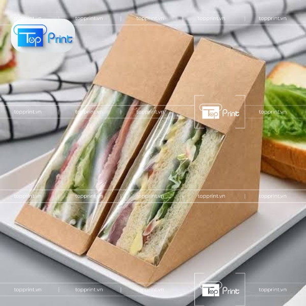 Hộp kraft có cửa sổ cán gân – bảo vệ giấy, tăng thẩm mỹ