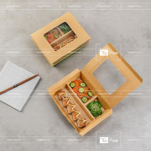 Hộp Giấy Kraft Nắp Gài Nâu Truyền Thống 