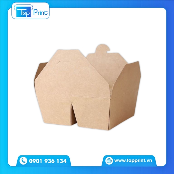 Hộp Giấy Kraft Nắp Gài Kiểu Vuông – Thiết Kế Riêng
