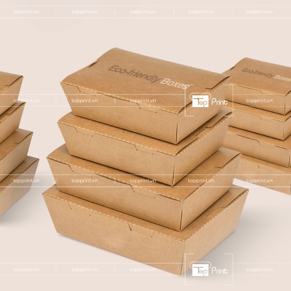 Topprint Nhận In Hộp Kraft Nắp Gài Số Lượng Ít 